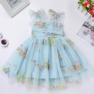 Floral butterfly tutu dress(2-3T)